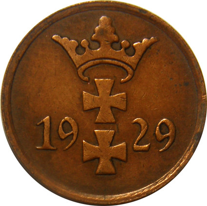 D 2 -   Danzig  1 Pfennig  1923-37