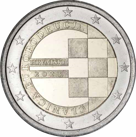 Kroatien-2Euro-2023-bfr-EuroEinführung-Coincard-RS