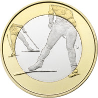 Finnland 5 Euro 2016 Cu/Ni bfr. Sport-Serie Skilanglauf