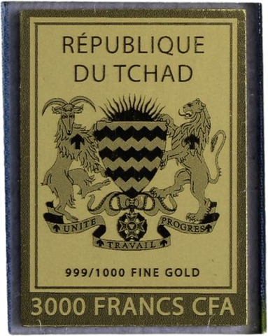 Tschad-3000Francs-AU-BlauesPferd-Karte-RS