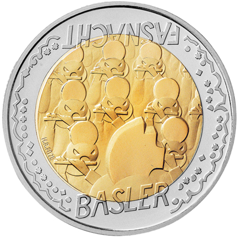 Schweiz-5Franken-2000-bfr-BaselerFasnacht-RS