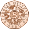 Österreich-5Euro-2026-Kupfer-Neujahrsmünze-SpringinGlück-VS