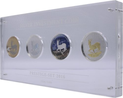 Gabun-4x1000Francs-2016-AG-Springbock-PrestigeSet2016-Etui