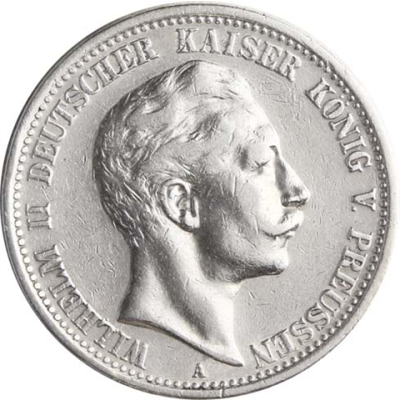 Jäger 102 Preussen 2 Mark 1891 - 1912 Sehr schön Wilhelm II Kaiser und König von Preußen I