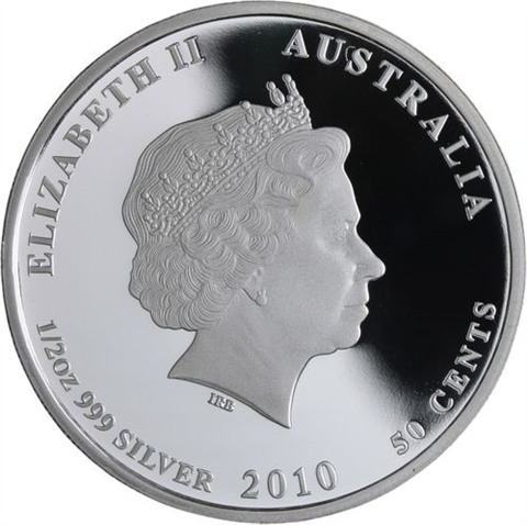 Australien-50 Cent-2010-AGpp-Clownfish-Farbe-RS