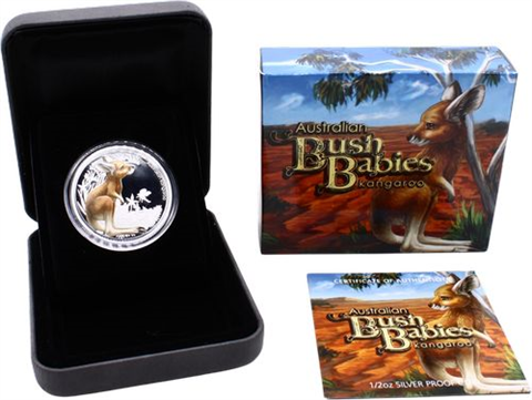 Australien-5x50Cent-2010-2011-AGpp-BushBabies-Farbe-Set