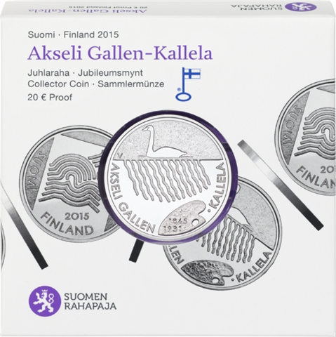 Finnland 20 Euro Silber 2015 PP Gallen-Kallela I