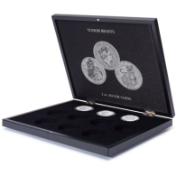 368022 - volterra-uno-muenzkassette-fuer-10-silbermuenzen-tudor-beasts-in-kapseln