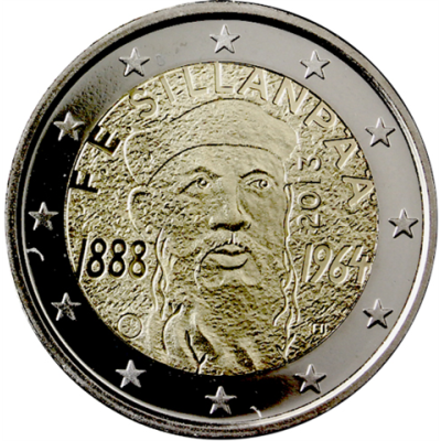 Finnland-2-Euro-2013-PP-Franz-Emil-Sillanpää-I