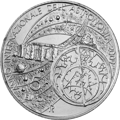 San-Marino-5-Euro-2009-Agstgl-Jahr-der-Astronomie-RS