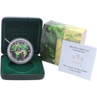 Kanada-5Dollar-2003-AGstgl-Maple Leaf Farbe-Etui