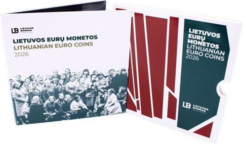 Litauen-3,88 Euro-2026-Stgl-KMS Unbewaffneter Wiederstand-Folder