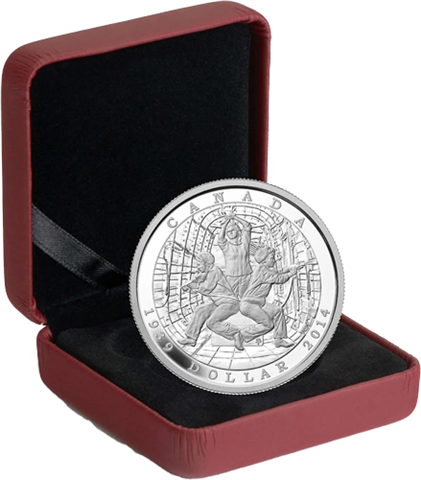 Kanada-1Dollar-2014-AgPP-ZweiterWeltkrieg-RS
