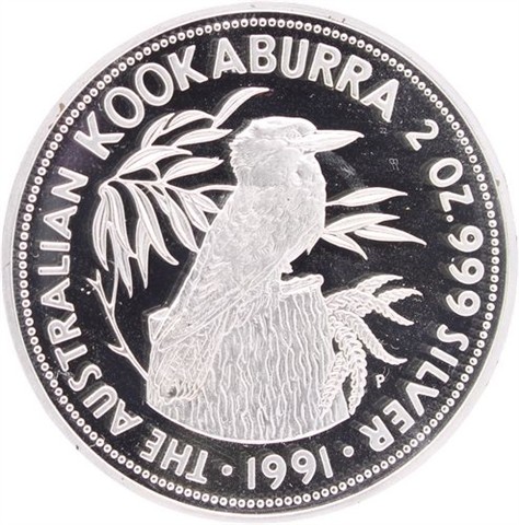 Australien-10 Dollar-1991-AGpp-Kookaburra-RS