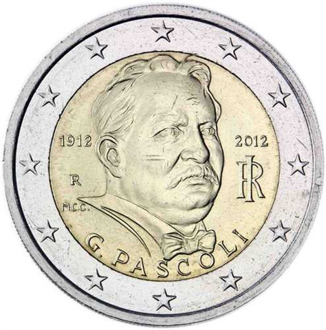 Italien 2 Euro 2012 Pascoli im Blister