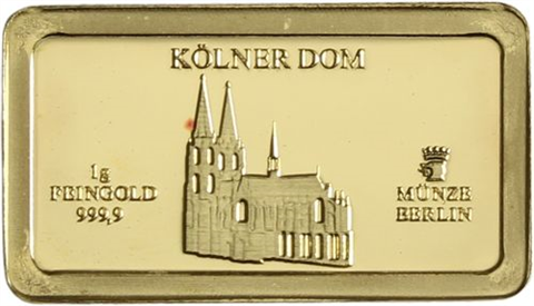 Deutschland-10x1g-AUpp-Quadriga Wahrzeichen-Etui