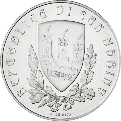 5 Euro Muenzen aus San Marino 2012 Pascoli 
