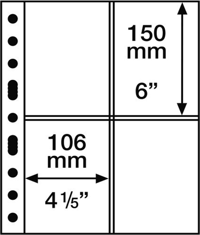 337553 - grande-kunststoffhuellen-mit-4-taschen-fuer-postkarten-glasklar-5er-pack