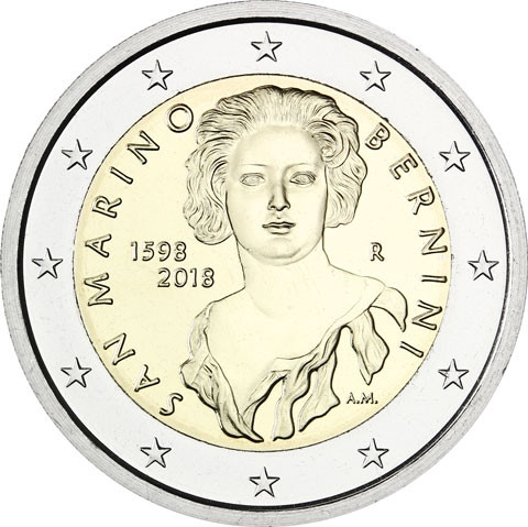 2 Euro Gedenkmünze San Marino 2018 420. Geburtstag von Gian Lorenzo Bernin bestellen sammeln 