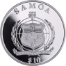 Samoa-10 Dollar-2009-PPvergoldet-Carles Darwin-VS