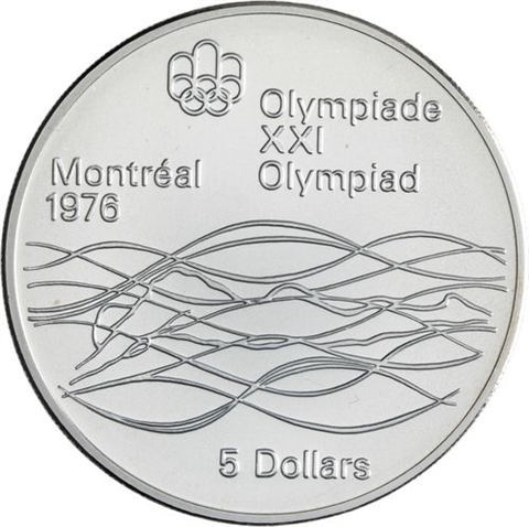 Kanada-14x10+14x5 Dollar-1973-1976-AGstgl-Olymp Montreal 76-Etui