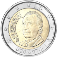 Spanien-2Euro-2007-bfr-Kursmünze-JuanCarlos-RS