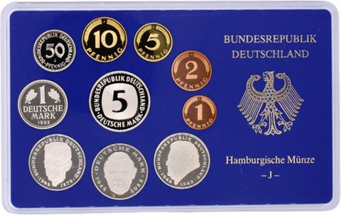 Deutschland-12,68 DM-1992-PP-Kurs-Blister-MzzJ-RS