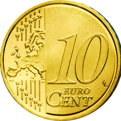 Estland 10 Euro- Cent  2016 bfr. Landkarte Kursmuenze 