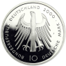 Deutschland 10 DM Silber 2000 PP Karl der Grosse und der Dom zu Aachen Mzz. F