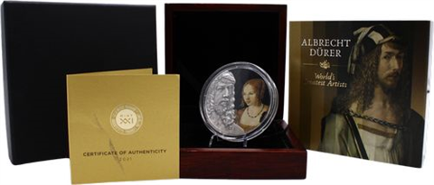 Ghana-Albrecht Dürer-10 Cedis-2021-AG-Etui