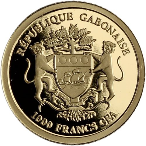 Gabun-7x1000 Francs-2024-AUpp-Rhod-Edition-Etui