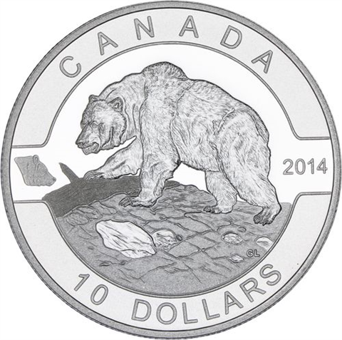 Kanada-10x10Dollar-2014-AG-Etui