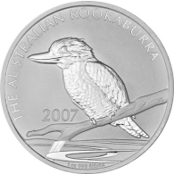 Australien-1-Unze-Silber-2007---1-Dollar-Kookaburra-RS
