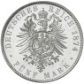 J. 173  Württemberg 5 Mark 1874-1888 Karl 