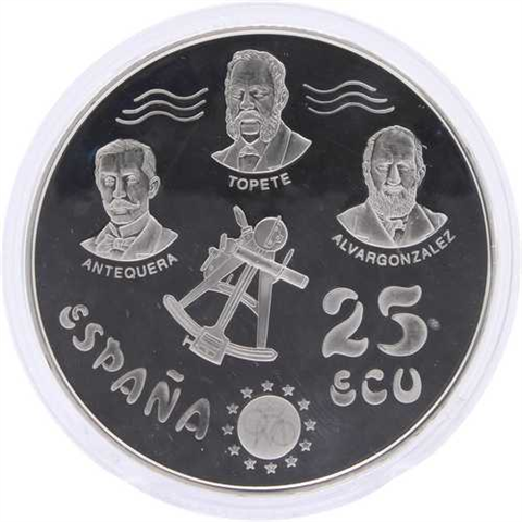 Spanien-25Ecu-1996-AGpp-Segelschiff-RS