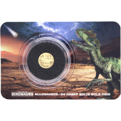 Salamonen Islands-10 Dollar-2021-AUpp-Allosaurus-Coincard-RS