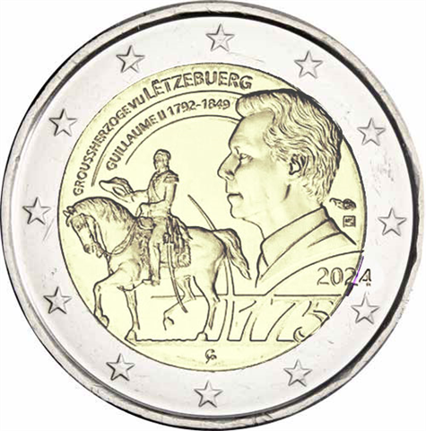 Luxemburg-2Euro-2024-Guillaume-undfeiersteppler-Füllhorn-RS