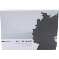 Deutschland-5x5Euro-2017-Stgl-Tropische Zone-Vergoldet-Etui front