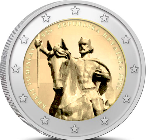 Kroatien-2Euro-2025-bfr-1000Jahre-Königreich-RS
