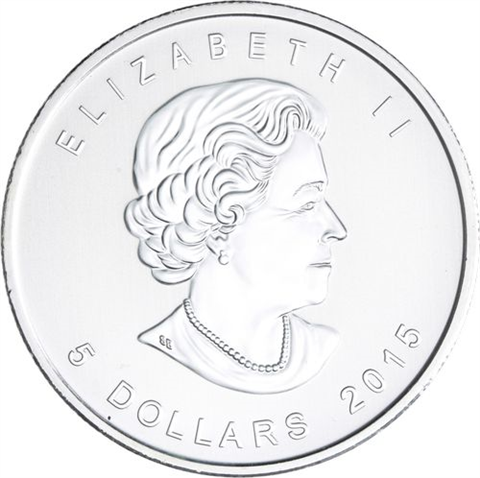 Kanada-5 Dollar-2015-AGstgl-Rotschwanzadler-FD-Farbe-RS
