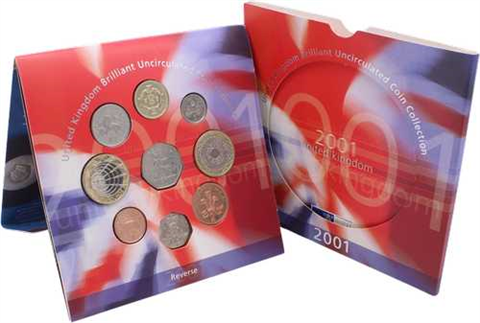 Großbritannien-5,88 Pfund-2001-bfr-KMS-Folder RS