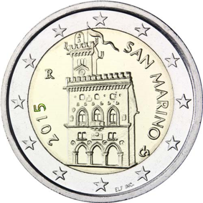 San-Marino-2Euro-2015-Stgl-Regierungspalast-RS