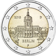 Deutschland-2Euro-2018bfr-Charlottenburg-Münzzeichen-F-RS