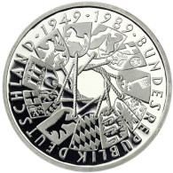 Deutschland 10 DM Silber 1989 PP 40 Jahre Bundesrepublik Deutschland