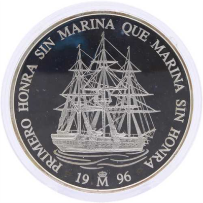 Spanien-25Ecu-1996-AGpp-Segelschiff-RS