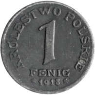 Polen-1 Fenig-1918-Adler-VS