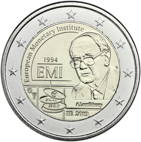 Belgien-2-Euro-2019-Europäisches-Währungsinstitut-I