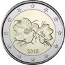 Kursmünze aus Finnland 2 Euro 2016 mit dem Motiv der Moltebeere 