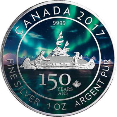 Kanada 5 Dollars 2017 Stgl 150 Jahre Canada - Voyageur I Farbe