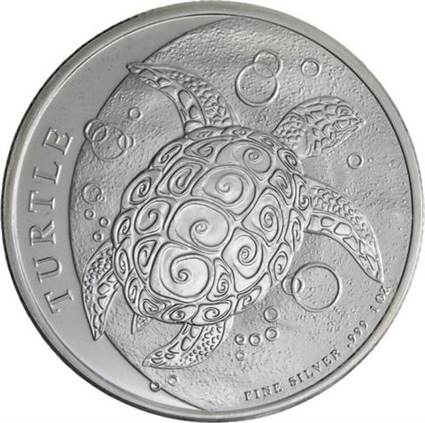 Niue-2 Dollar-2023-AGstgl-Hawksbill Schildkröte-RS